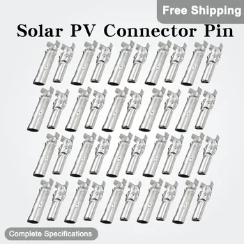 10/50/100/500 คู่พลังงานแสงอาทิตย์ PV Connector Pins, ชายหญิง PV ตัวเชื่อมต่อสายเคเบิลพร้อมวงเล็บยึดสําหรับระบบพลังงานแสงอาทิตย์ 1