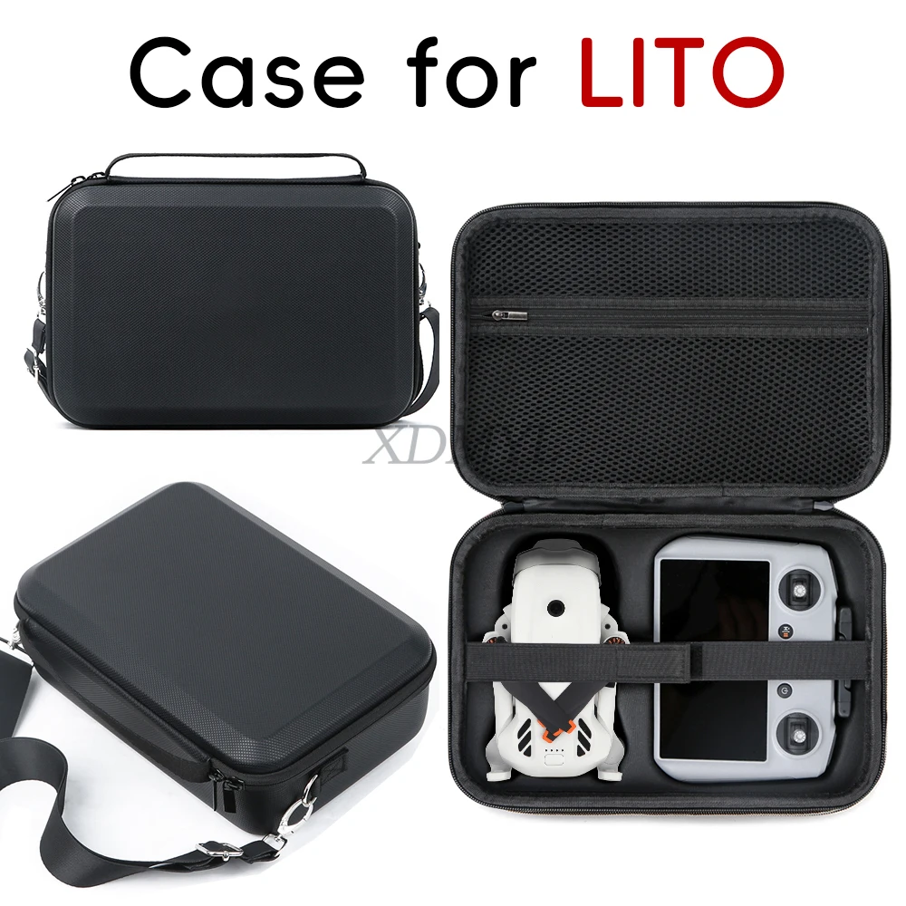 충격 방지 숄더백 운반 케이스 방수 PU 보관 가방 DJI Lito X1 RC 2 드론 컨트롤러 액세서리용 보호 상자