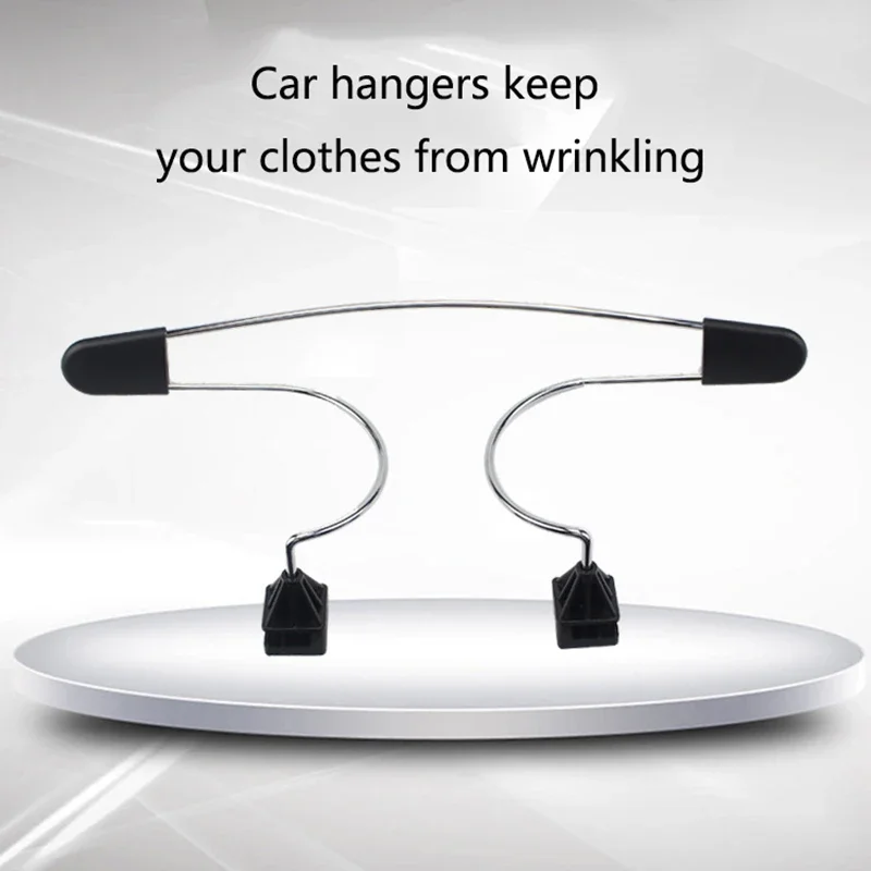 1pc Metal Universal Car Headrest Clothes Hanger | For Jackets, Suits & Shirts | Vehicle Coat Holder