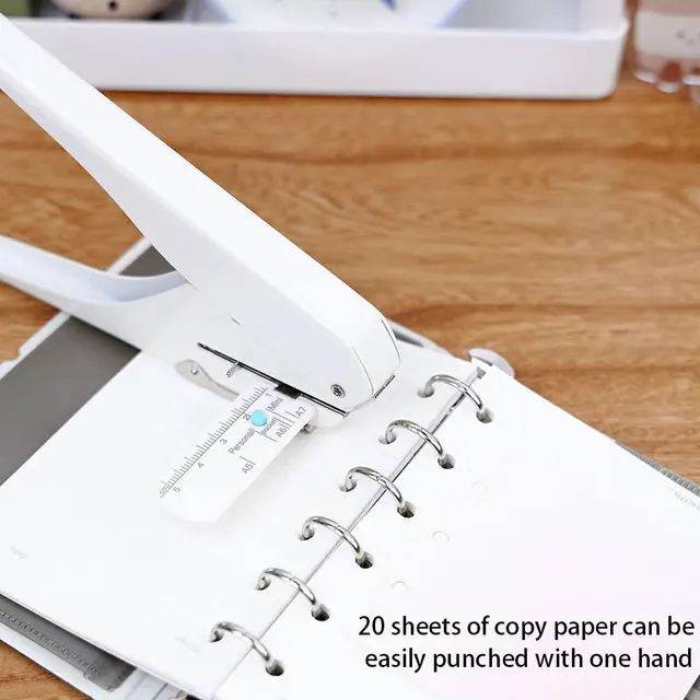 One Round Hole Punch with a 4mm Single Hole Diameter, Easily Punches Holes in 20 Sheets of Copy Paper. 1