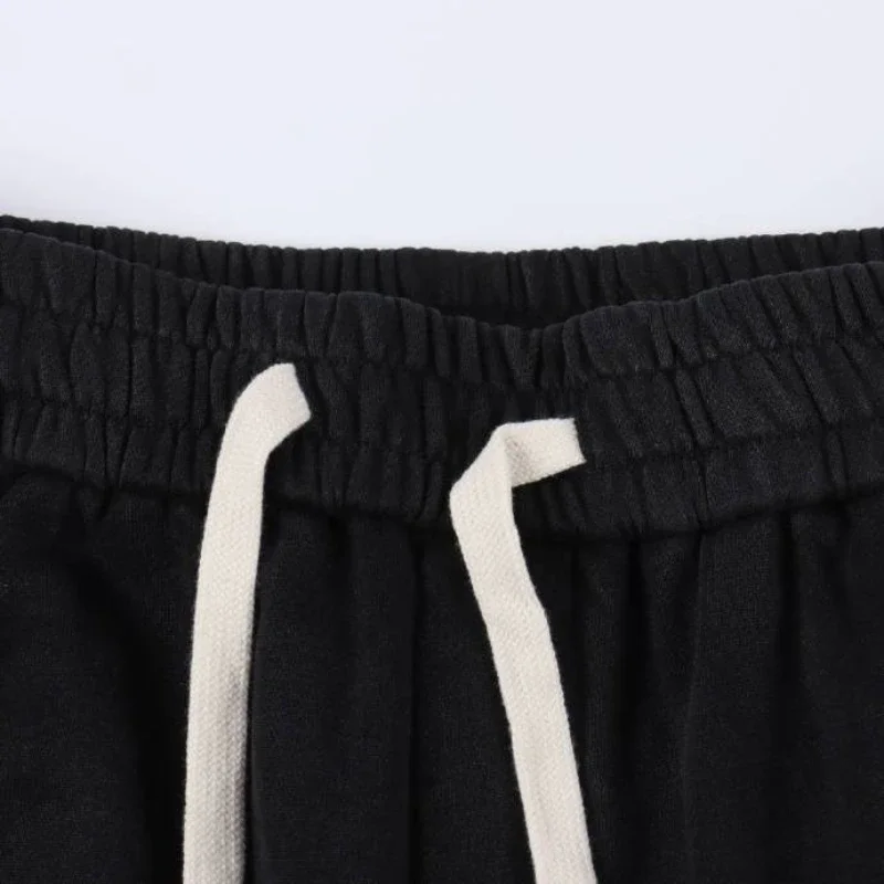 2025 Men's Summer Cotton Shorts Trendy Printed Sweatpants Couple Simple Printed Medium Pants Casual Fashion Five-point Pants 5