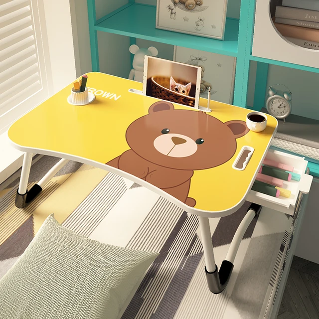 Bed desk foldable college student small table dormitory computer on the bed table lazy board bunk study