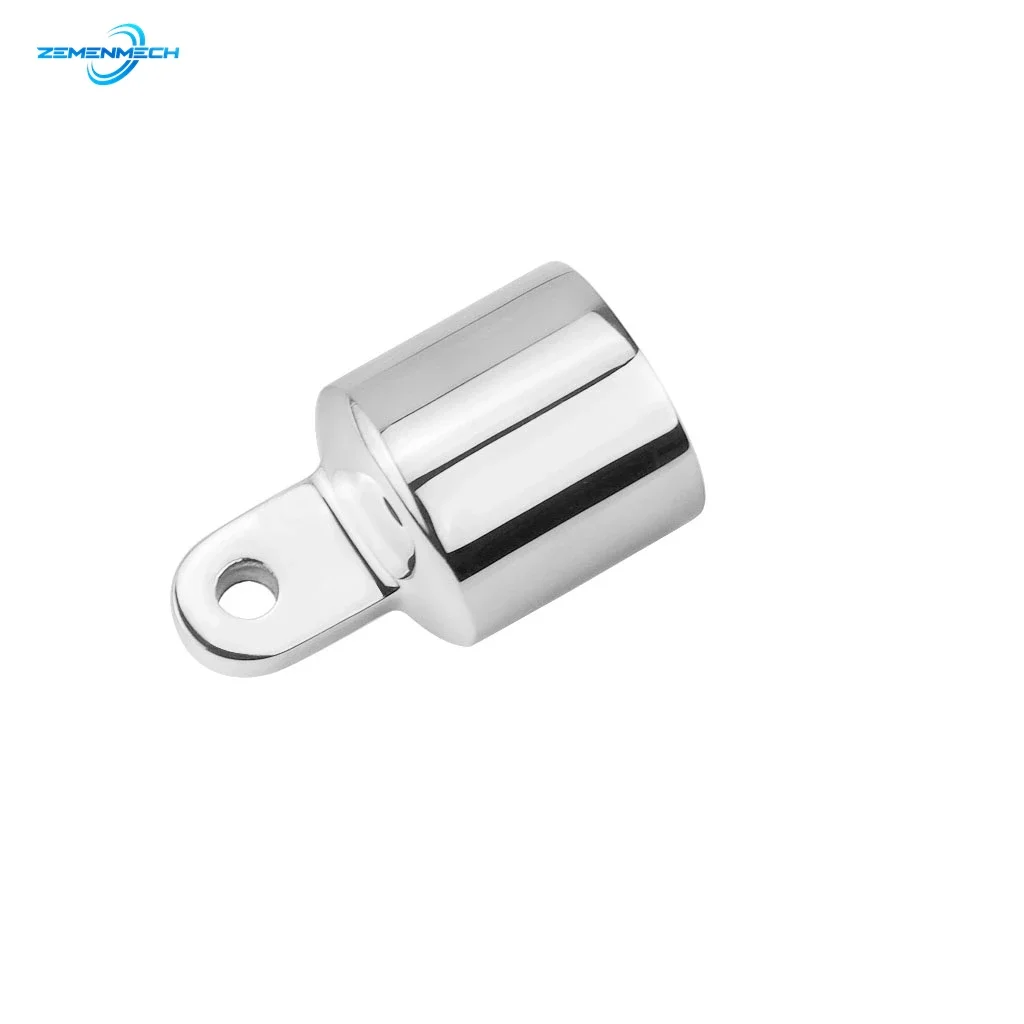 316 Stainless Steel Pipe Eye End Cap bimini top fittings Bimini Top Fitting Marine Hardware Yacht External Eye End Canopy Tube Boat Accessories
