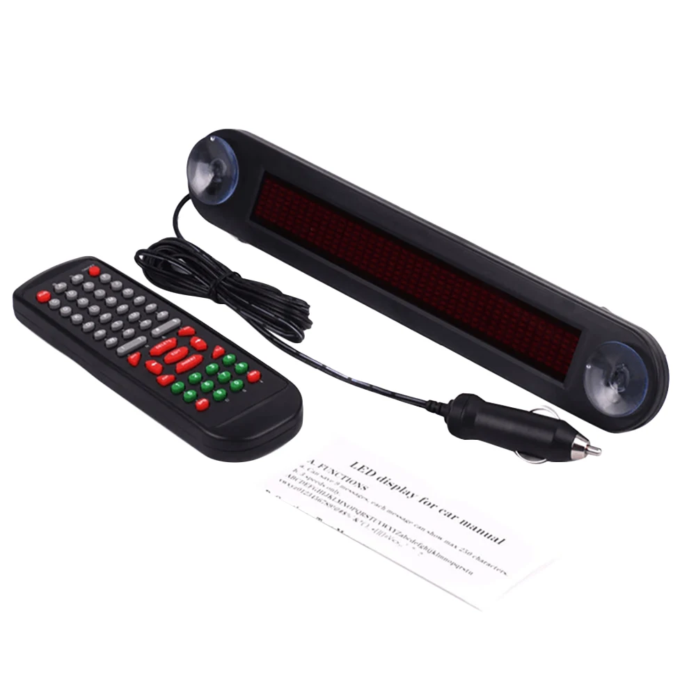 

DC12V Remote Red Led Car Sign Programmable Scrolling Message Sign Board for Cars,Shop for Russian