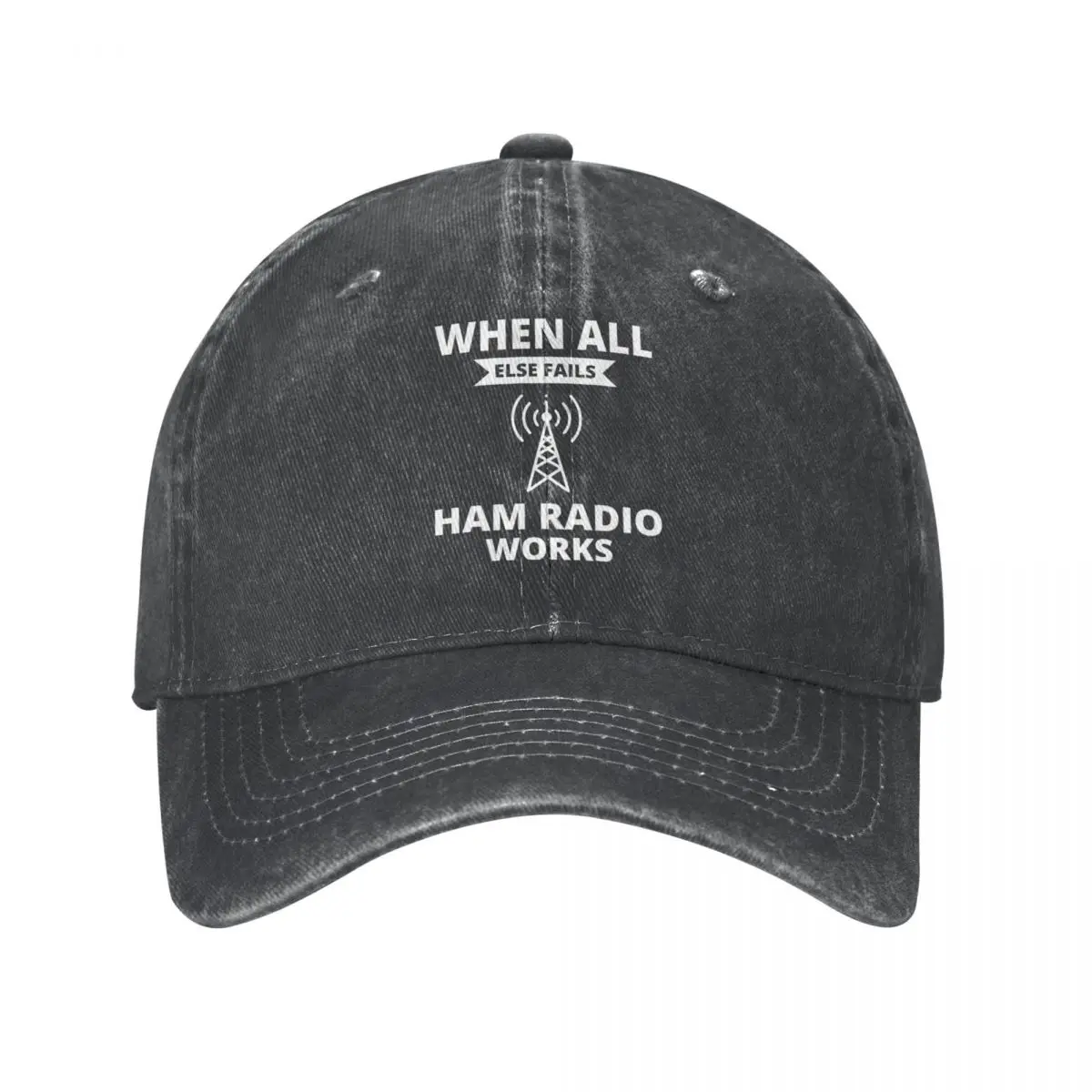 

Amateur Ham Radio Operator Humor Gift Unisex Style Baseball Cap Distressed Denim Hats Cap Outdoor Activities Snapback Cap