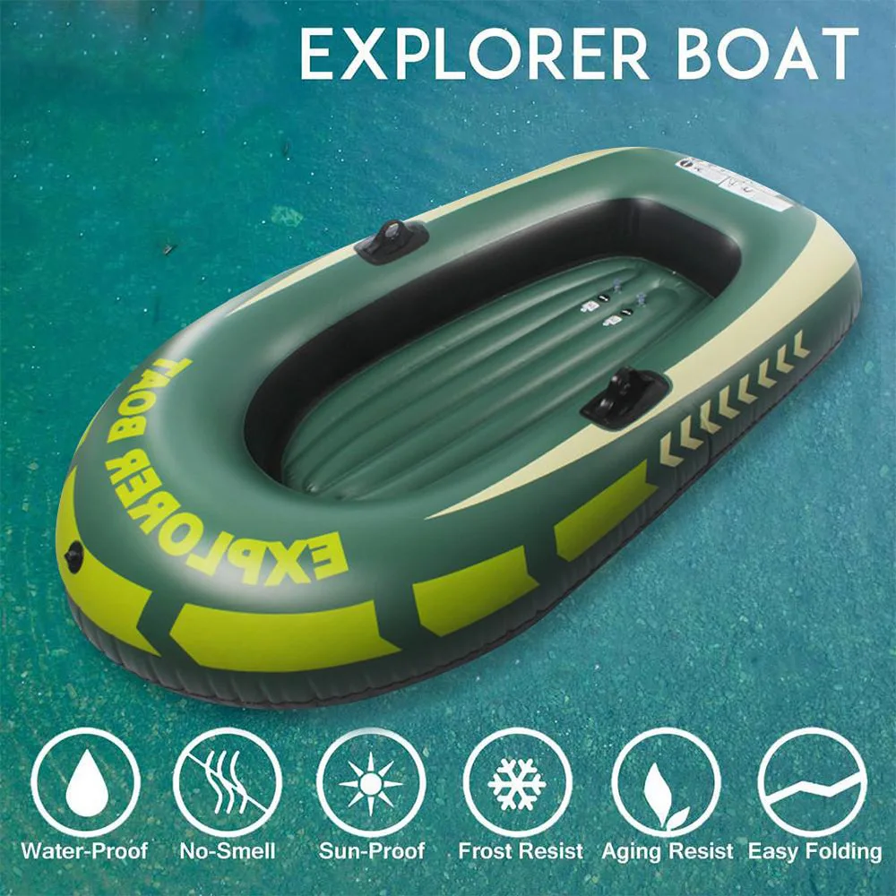 Pvc Inflatable Double Kayak High Quality Canoe Motor Boat Suitable For Fishing Rafting Diving Water Transport