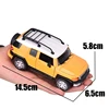 1/32 TOYOTA Cruiser FJ Toy Car Model Diecast Alloy SUV Off Road Collection Pull Back Sound & Light Gift For Children Kid Boys 6