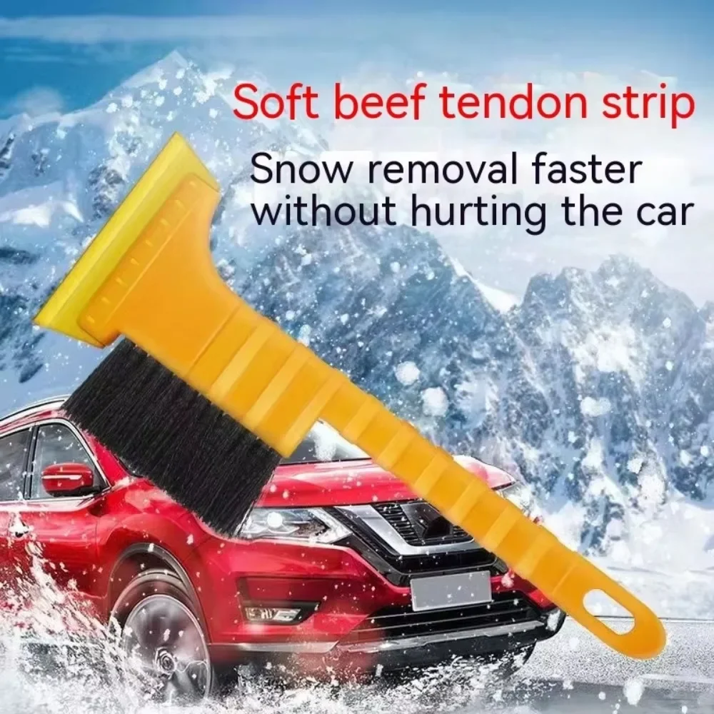 Car mounted snow removal shovel scraper snow sweeping brush frost removal tool cow tendon ice shovel