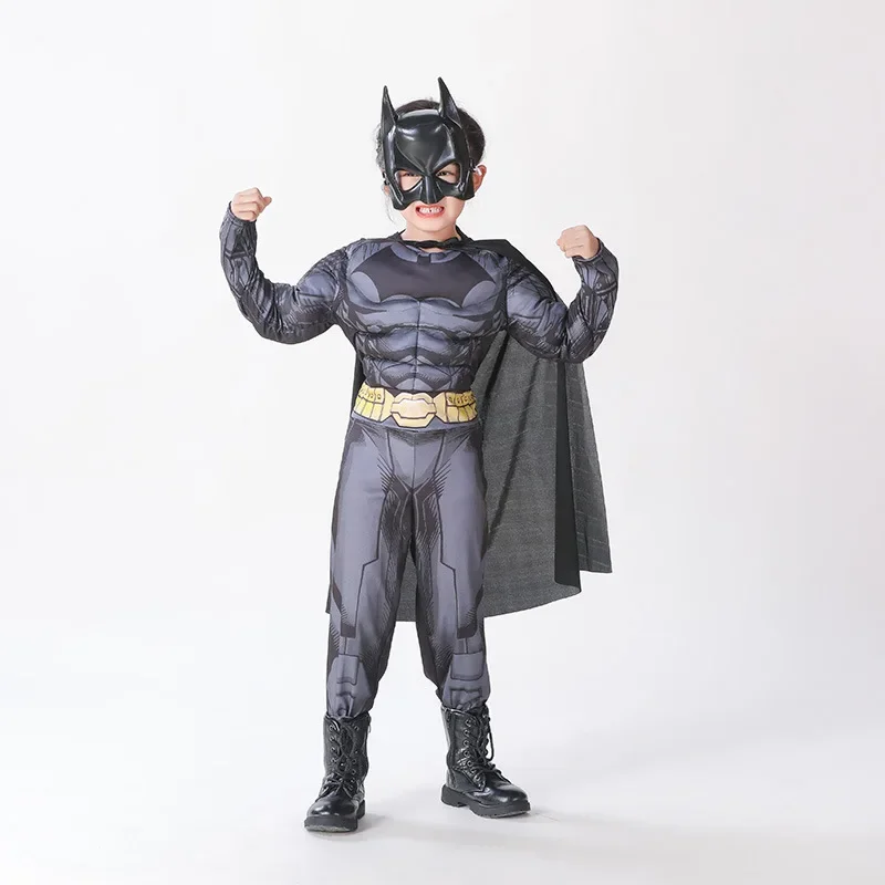 Déguisement Enfant Batman Black Line Deluxe T:S (3-4 Ans/128 Cm)