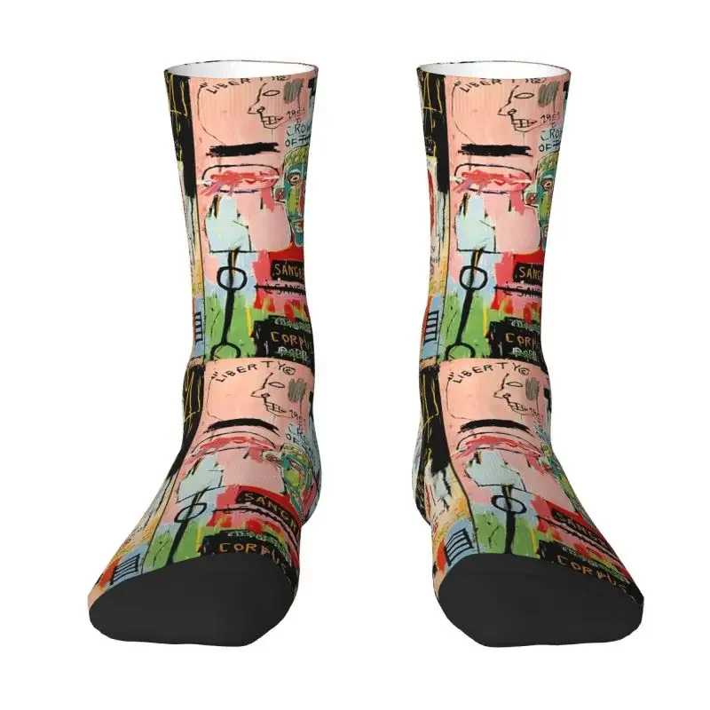 

3D Printed Funny Sports Socks for Men and Women, Football Socks, Italian Graffiti Art, Jean Michel Basquiats, Hot, 1983