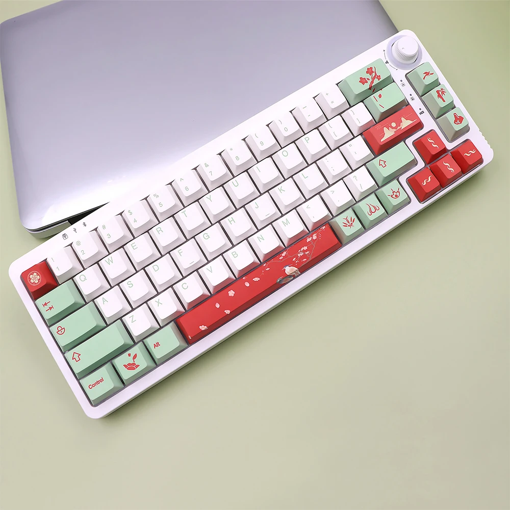 

1 Set Magpie theme 136 Key PBT Keycap Cherry profile Keycap Dye Sublimation For Cherry MX Switch Mechanical Keyboards GMMK IK75