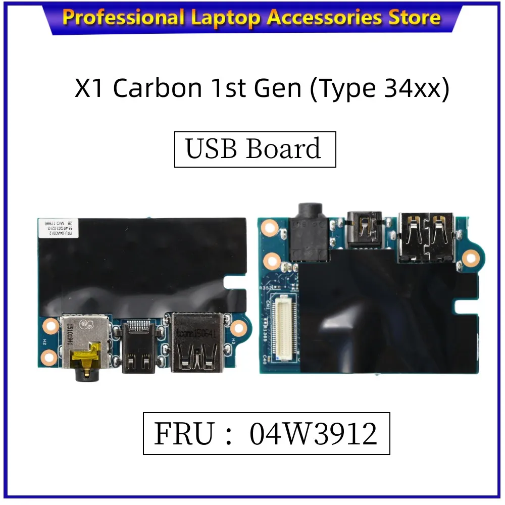 

New Original Laptop for Lenovo ThinkPad X1 Carbon 1st Gen (Type 34xx) USB Subcard mini DP Board Earphone Audio panel 04W3912