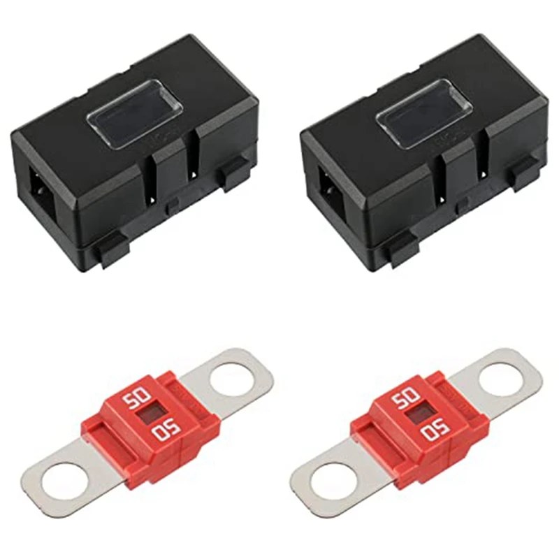 2 X ANS H Car Fuse Holder And 2 X High Current Bolt On Midi Fuses 40A