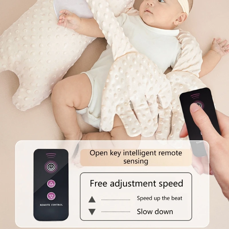 Baby Electric Soothing Palm Sleep Pillow Music Sleeping toys Remote Control Simulated Palm Cartoon animals Slapping Sleep Pad 4