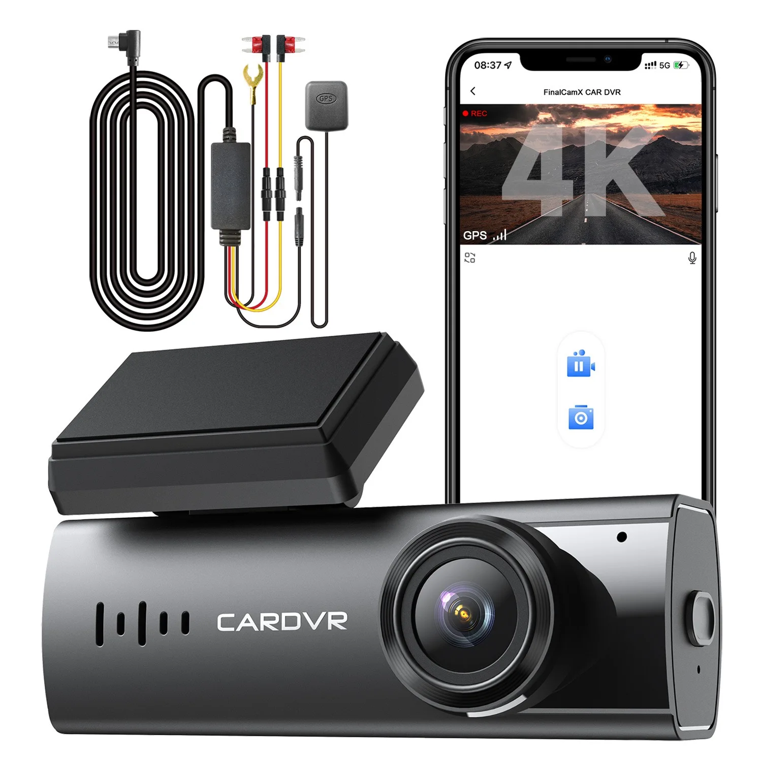 

4K 2K Dash Cam for Car Camera Wifi DVR Recorder Dashcam GPS 24h Parking Monitor Mini Front and Rear Dual Lens Video Registrator