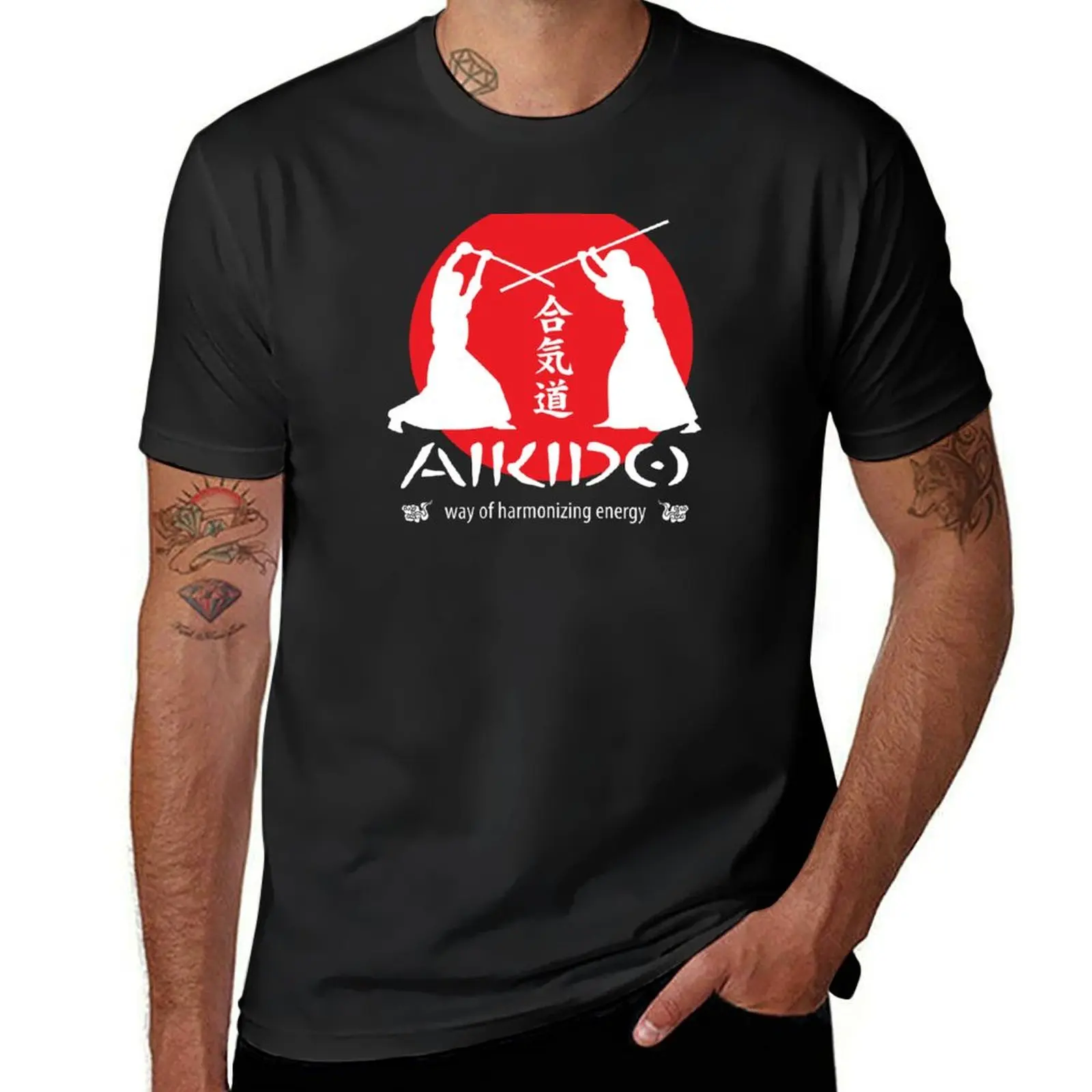 

Футболка Aikido с принтом животных для мальчиков, корейская модная Милая одежда, мужская футболка