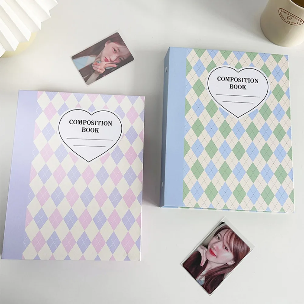 Original Design New Color Rhombus A5 Kpop Photocard Binder Collect Book Idol Photo Card Holder Photocards Album