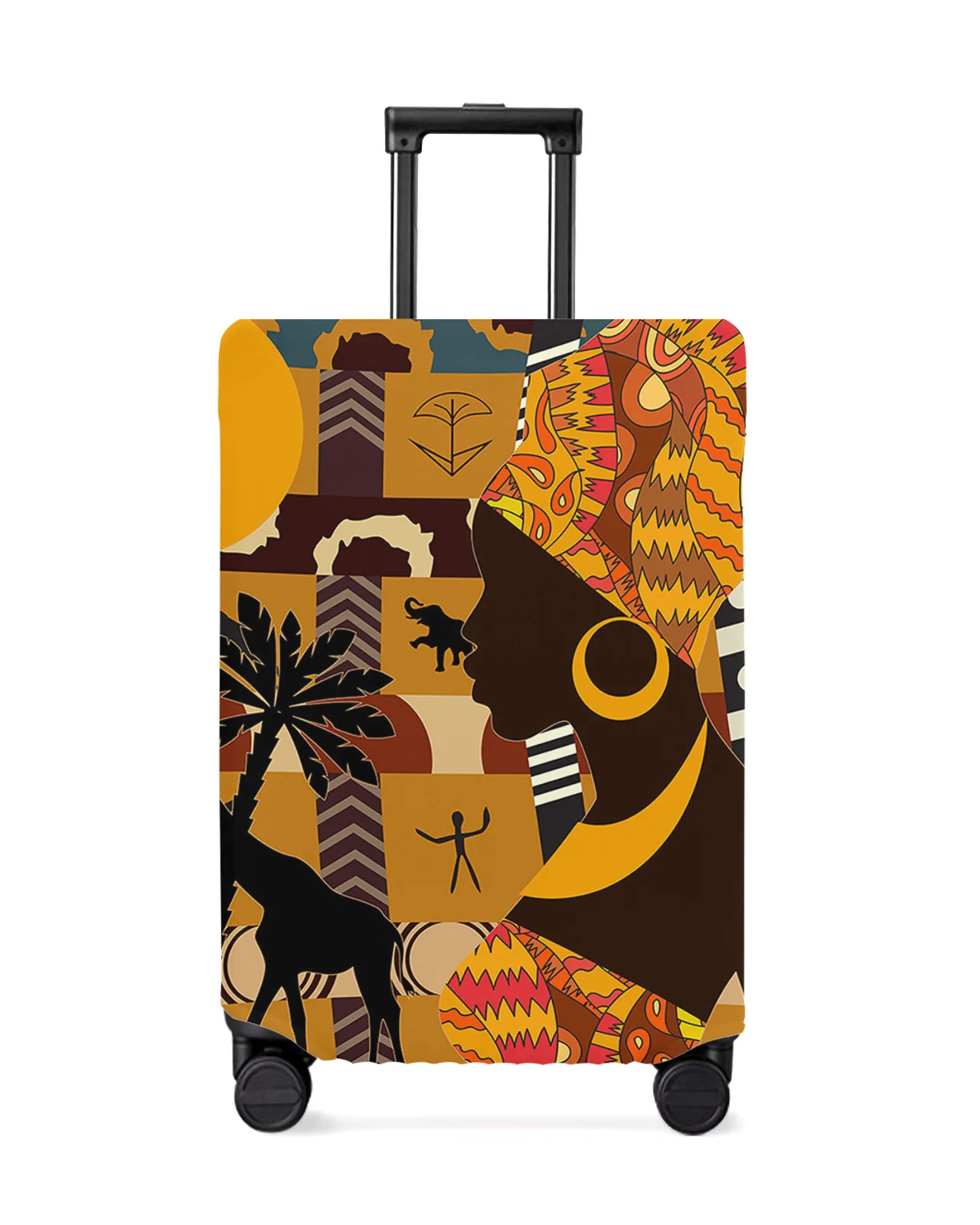 african-woman-female-elephant-giraffe-luggage-protective-cover-travel-accessories-suitcase-elastic-dust-case-protect-sleeve