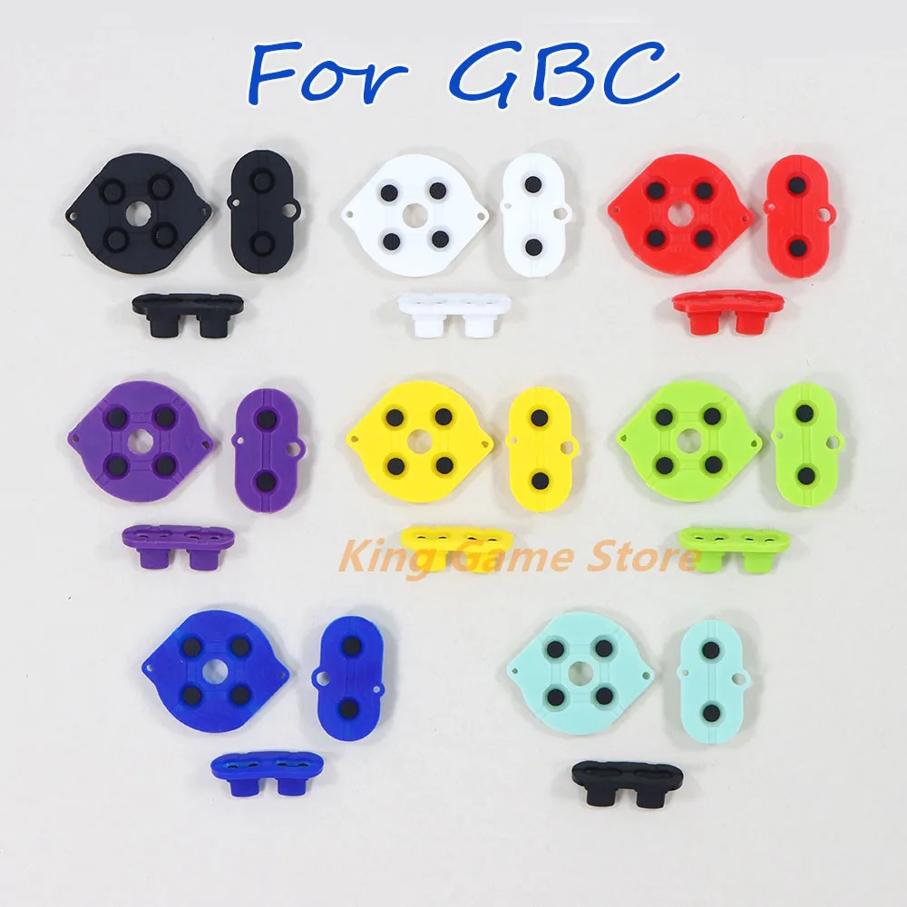 1Set Pulsante Conduttivo In Gomma Colorata A B D-Pad Per Game Boy Color Gbc Shell Housing Silicon Start Seleziona Tastiera Per Gbc