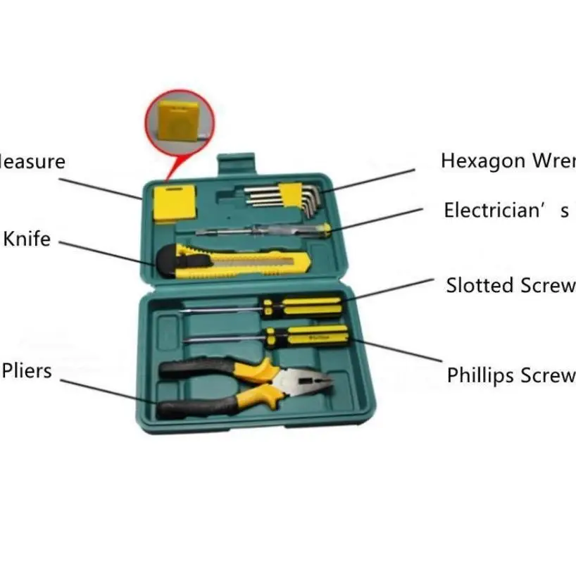 11 Pcs Set DIY Manual Combination Automobile Emergency Maintenance Household Tools Kit