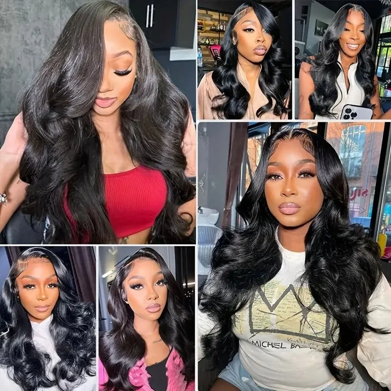 28 inch HD Frontal Lace wigs 40 inch Body wave wigs human hair 13x6 Natural color 100 real Brailian human hair wigs for women