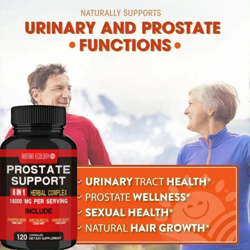 Human Ecology 6in1 Prostate Support 16000MG Boosts Mood Urinary Immune System