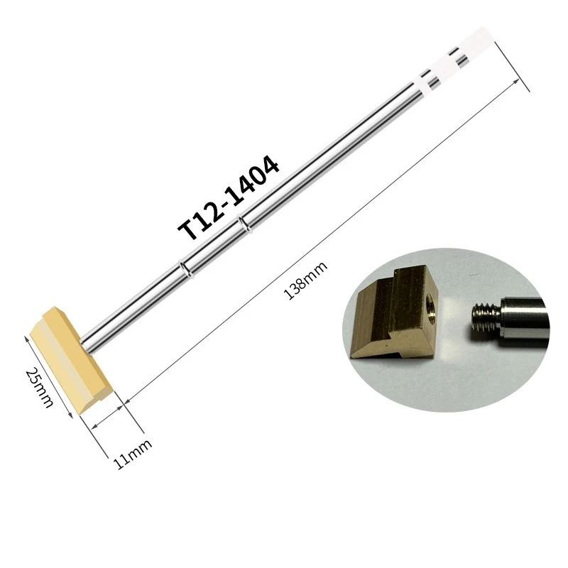 Enhanced Electric Soldering Iron Tip with Rapid Heating and T-Shaped Shovel Head