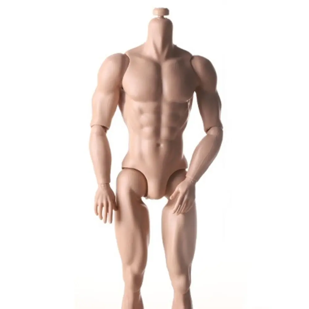 Birthay Gifts 31cm Height 1/6 Male Body Joint Movable White Normal Tan Male Model Strong Man Replacement Action Figure Body DIY