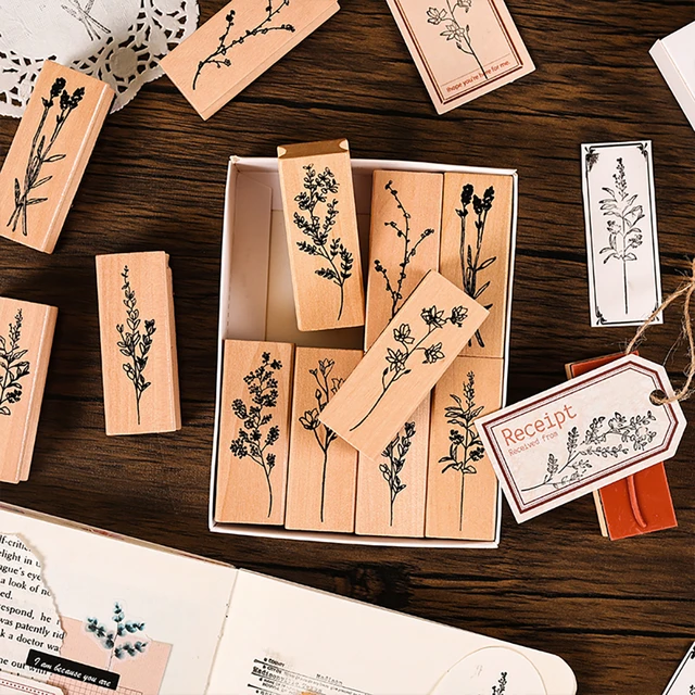 Wooden Stamps for Clay, Texture Stamps