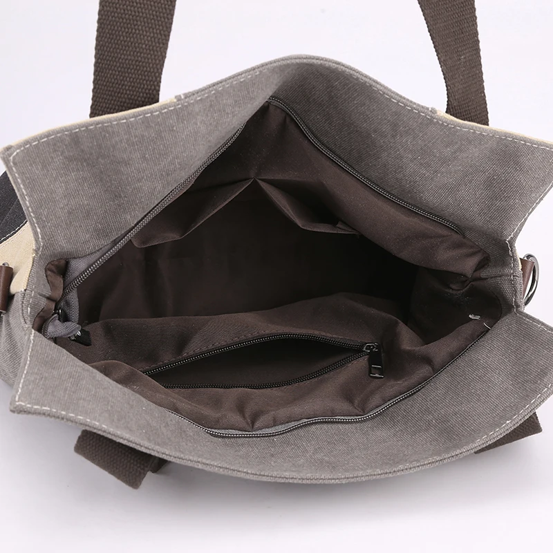 KVKY Panelled Patchwork Canvas Handbag Women Large Capacity Bag Shopping Tote Bag Girls Canvas Shoulder Bag Light Casual Pouch