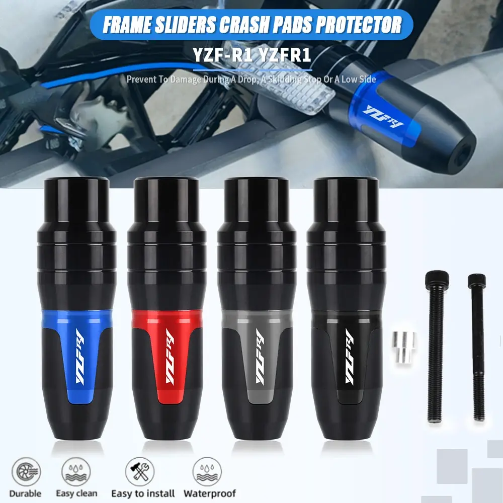 

For YAMAHA YZFR1 YZF-R1 YZF R1 2004 - 2015 Motorcycle Accessories Exhaust Frame Sliders Crash Pads Falling Protector 2010 2011