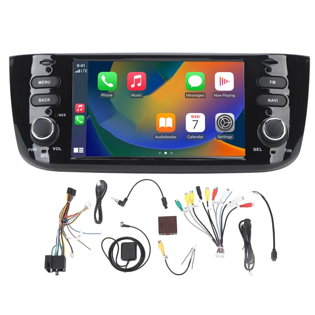 Autoradio Android Carplay pour Fiat Punto Linea Touchscreen Autoradio  Hikity 6,2 Pouces avec GPS WiFi BT FM RDS EQ USB SWC + Canbus + Caméra de  Recul