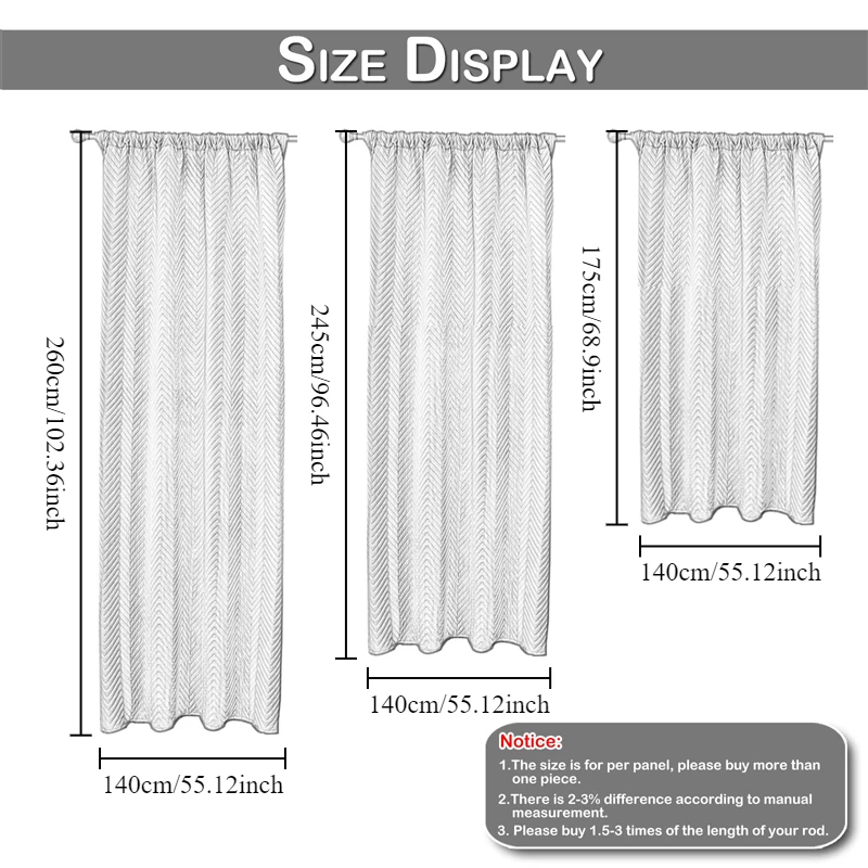 Blackout Thermal Curtains - Heavy Duty Quilted Window Drapes for Living Room