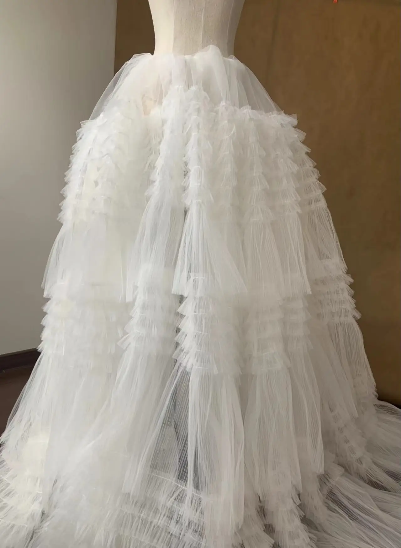 

1 ярд, белая плиссированная Тюлевая ткань, сетчатая кружевная Марля с оборками для плиссированного торта, Розовый Свадебный декор, Высокая мода