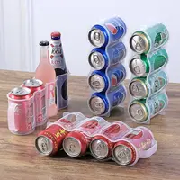 Boîte de rangement au réfrigérateur pour produits en conserve, organisateur de bière et de boissons, conteneur de refroidissement 2