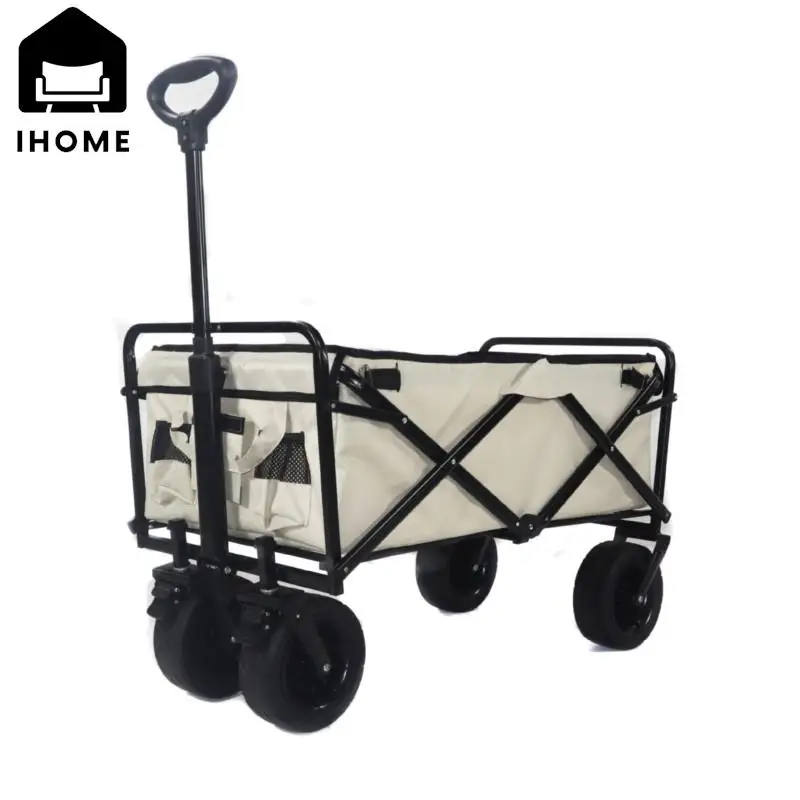 IHOME Outdoor Gathering Folding Camp Car Camping Picnic Trailer Multi-function Trolley Pull Goods Business Folding Car New