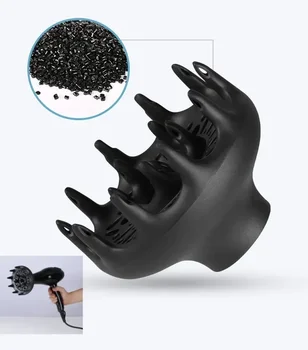 1Pc Hair Diffuser for Curly and Natural Hair, Maximize Frizz Black Orchid, Enhance Natural Curly Hair, Blow Dryer Attachment 1