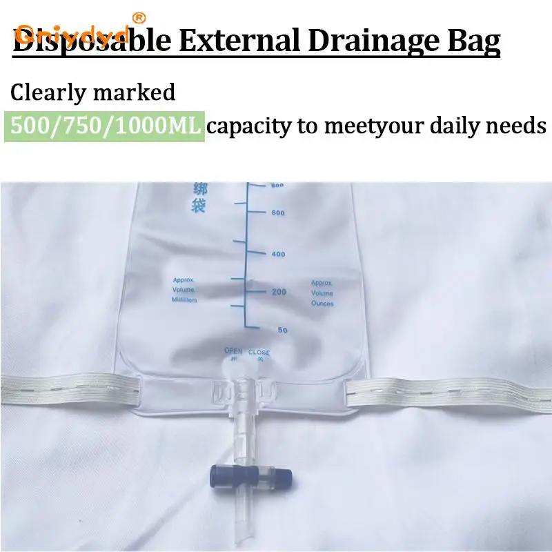 Urine Collection Bag 500Ml/750Ml/1000Ml Drainage Bag Urine Collection Urination Bag Thickened Catheter Leg Storage with Tube Drainage