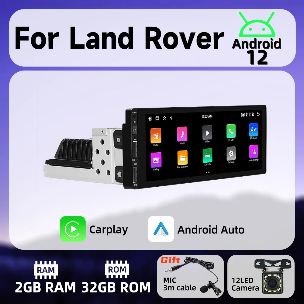 

Android Car Multimedia for Land Rover 6.9" Screen 1Din Radio Stereo Head Unit Carplay Android Auto Autoradio GPS Navigation Wifi