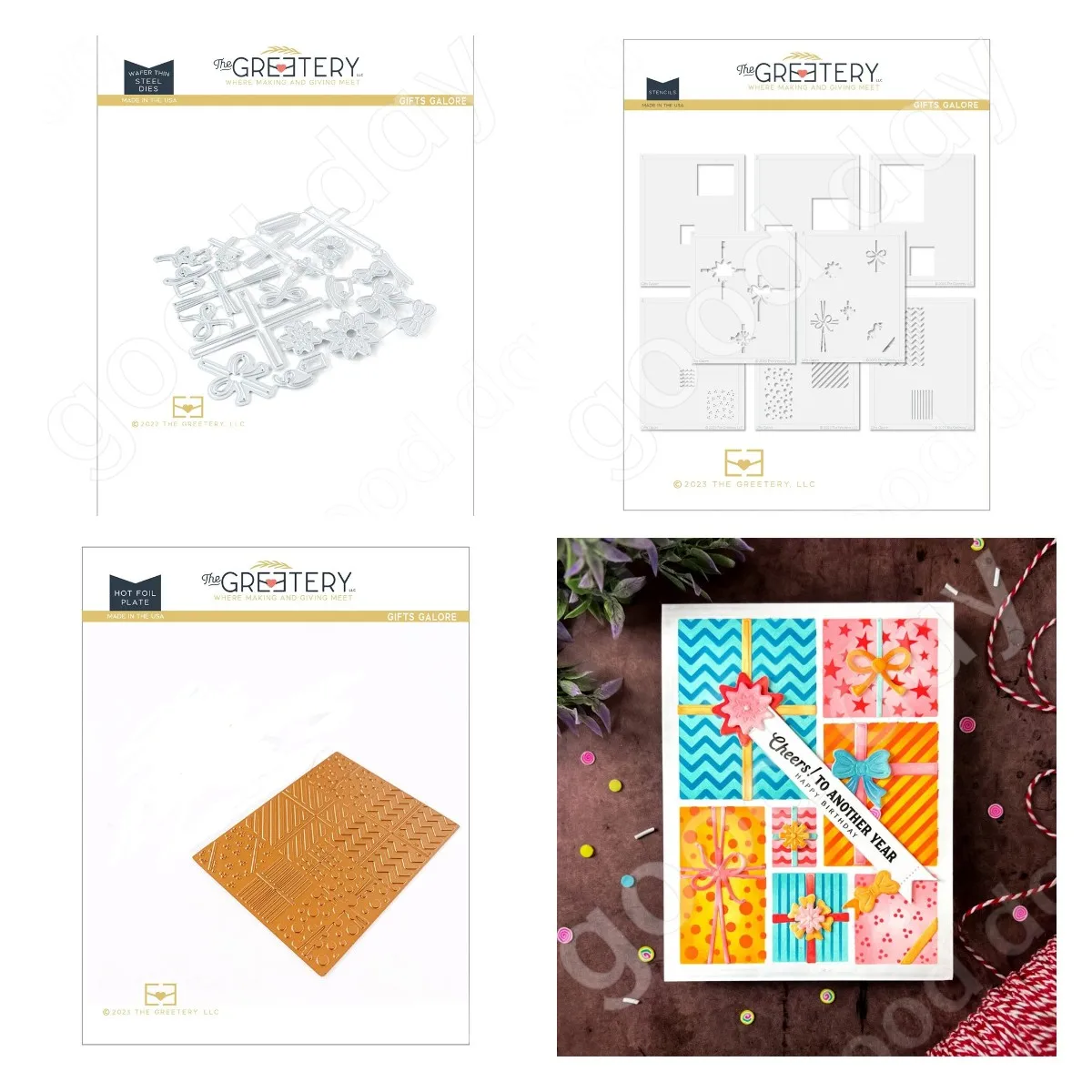 

2023 New Gifts Galore Cutting Dies Hot Foil Stencil Scrapbook Diary Decoration Embossing Template DIY Greeting Card Handmade