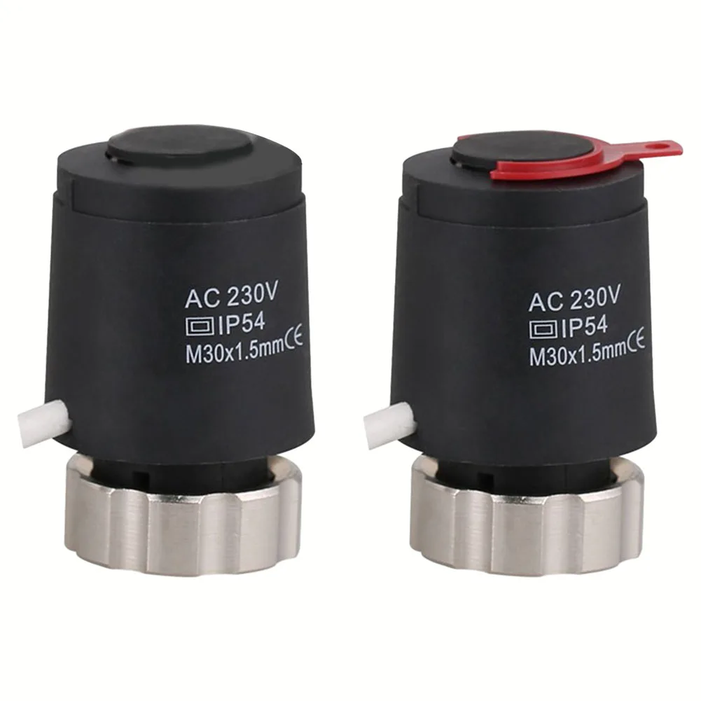 230V Electric Thermal Actuator For Underfloor Heating TRV Thermostatic Radiator Valve Normally Closed Normally Open