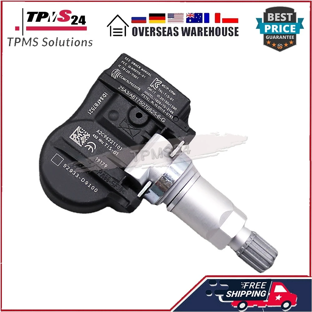Ÿ̾ з ͸ ý, 4X TPMS ,  ī YG ĭ JA Ƽ QL 433MHz, 52933-D4100 52933-D9100