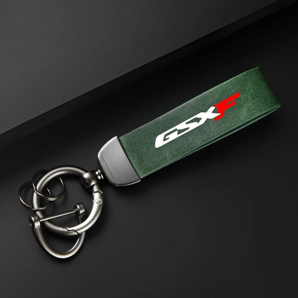 고급 가죽 오토바이 키체인 거치대 키링, 스즈키 GSXF GSX 750 F 750F GSX750F 액세서리