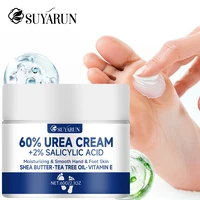 SUYARUN Crème pour les pieds à l'urée 60 % pour talons craquelés et peau sèche - Traitement hydratant intensif, dissolvant de callosités, soin des pieds diabétiques. 1
