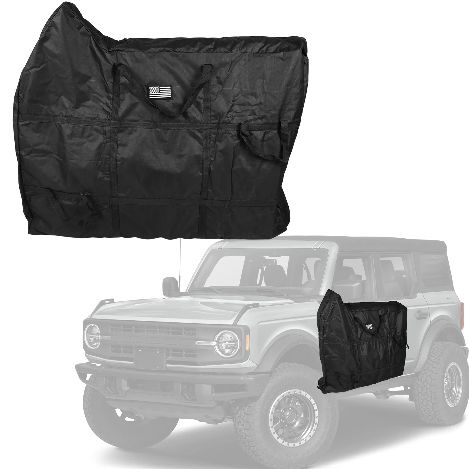 Oxford Cloth Door Storage Bags Organizer for Ford Bronco 4 Doors