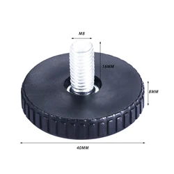 Adjustable Black Leveling Furniture Feet - Set of 4 (M8X18X40 4pcs)