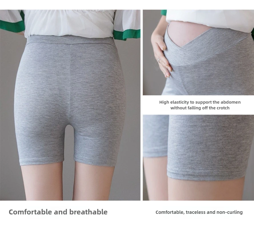 Pregnant Women Adjustable Bottoming Pants Maternity High Waist Tights Pants Women Comfortable Breathable Elastic Leggings 3
