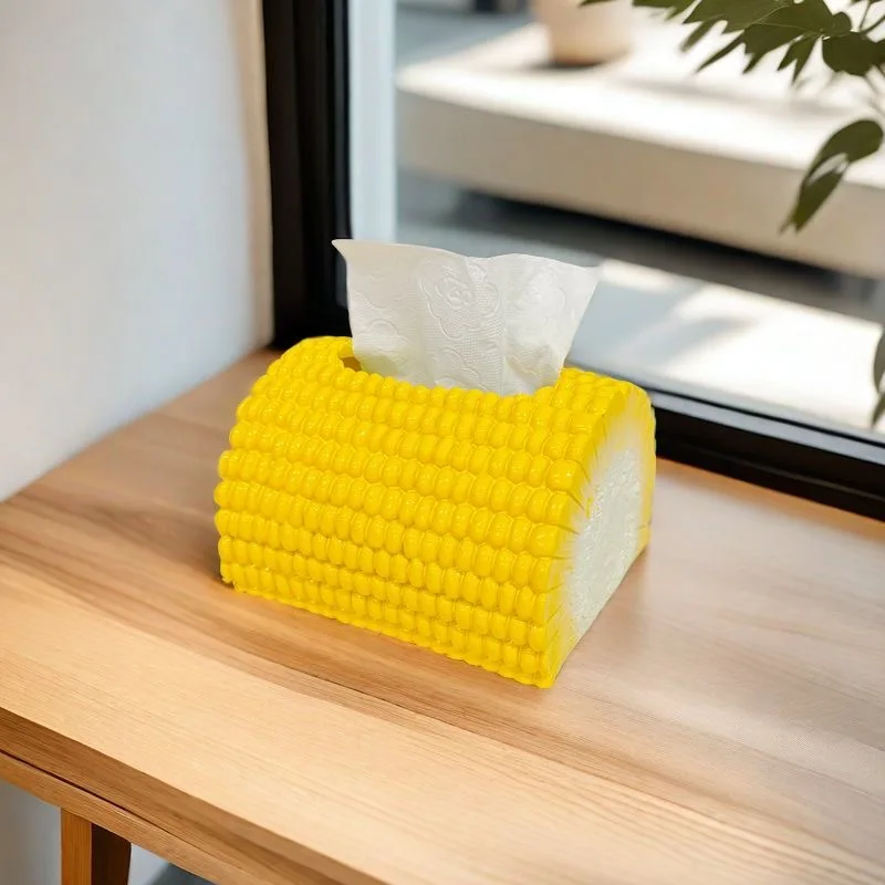 Creativity Bread/Corn Shape Tissue Box Personalized Decoration Living Room Kitchen Tissue Storage Box 6
