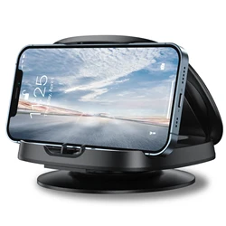 Enhanced Car Dashboard Phone Holder - 360° Rotatable, Portable, Anti - Slip, Strong Self - Adhesive, Multi - Position Placement (Black)
