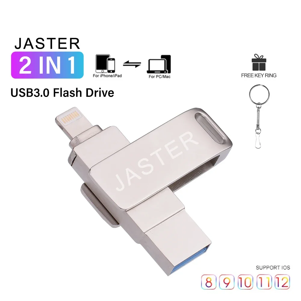 

Вращающийся флеш-накопитель Usb 3,0 для iPhone с интерфейсом lightning 2 в 1, Usb 12/13, флеш-накопитель для Iphone7/8/9/11/Ipad